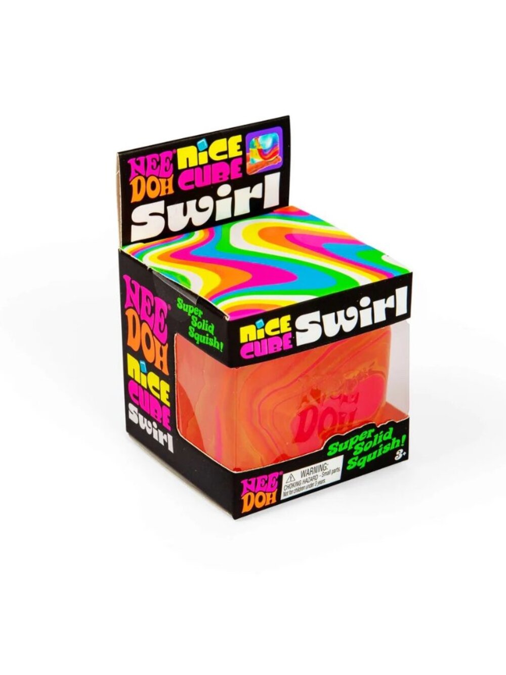 NeeDoh Nice Cube Swirl in Pink & Orange 💖🧡